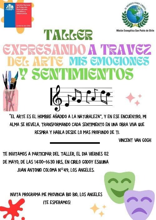 Taller Grupal NNA: Expresando a través del Arte mis emociones y sentimientos